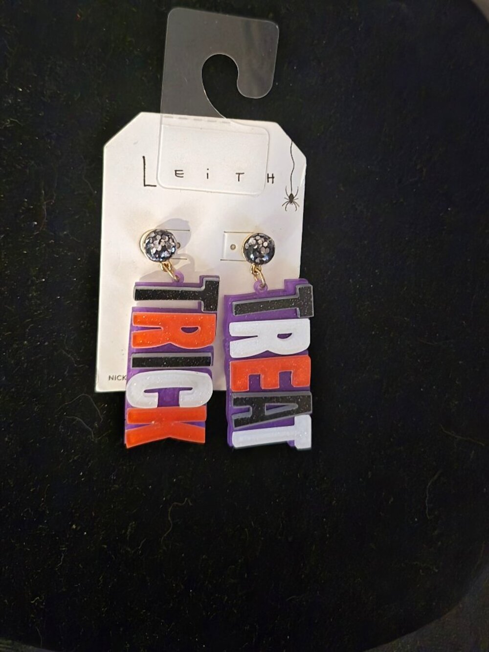 Leith Trick Treat Pierced Earrings NWT